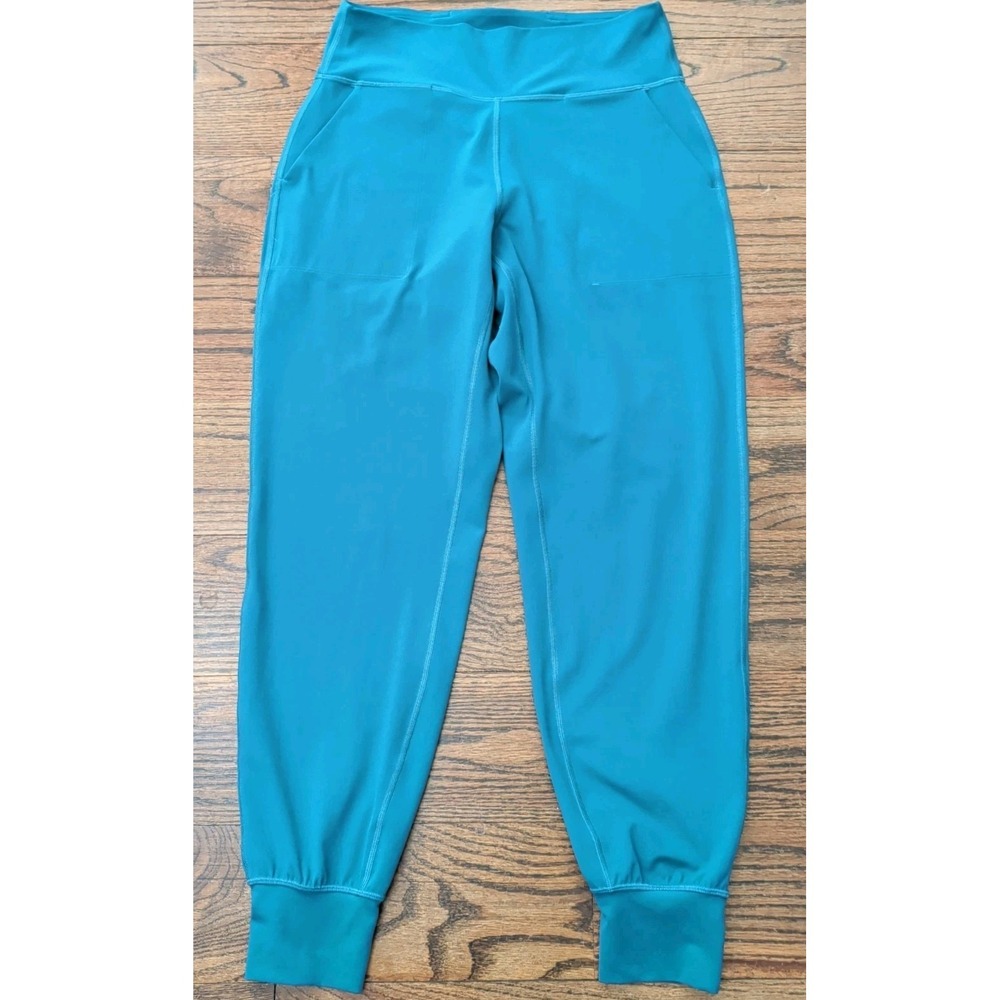 Lululemon Align Jogger Pants Seal Blue High Rise 28" Inseam Pockets Womens Sz 8